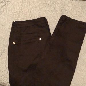 black stretch pants